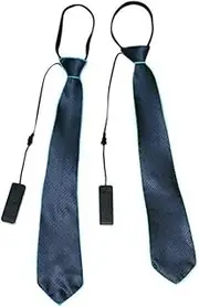 [WRITWAA] Led Light up Ties Green Black Halloween Decorations Flashing Luminous Necktie for Men