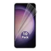 10 Pack Soft PET Film Screen Protector Guard for Samsung Galaxy S23 Front Bulk