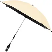 Nuhjytgf Baby Stroller Parasol, Pushchair Sunshade, Foldable Wheelchair Parasol, Foldable and Compact Design, Clamp Attachment, 56x7x7cm for Travel, Outdoor Activities, Daily Outings