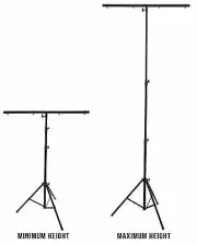 MR DJ 9' Lighting Tripod Portable Stage T-Bar Light Stand Cross Bar FS-adapter