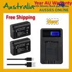 2x NP-FW50 Battery +Charger For Sony Alpha A3000 A3500 A6000 A6300 A6400 A6500