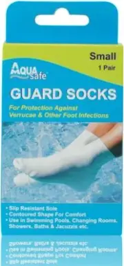 AquaSafe Verruca Guard Socks for Swimming - Small - Child Size 12.5 - Adult 2