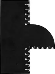 Gosknor Enhancement Card for Barbers with Measurement Indicators, Reusable Hairline Shaping Tool and Color Spray Edge Line up Tool for Barber Accessories