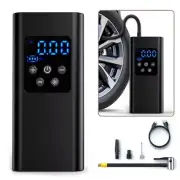 Car Tyre Inflator Portable Air Compressor 3 Heads Torch LED Rechargeable