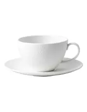 [Wedgwood] Gio Teacup & Saucer White