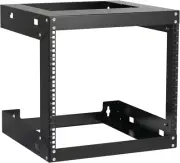 9U Wall Mount Rack Open Frame 19" Server Equipment 18 Inches Depth 2 Post Networ