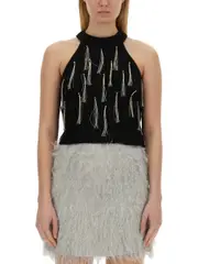 [Alysi] Alysi-Top With Fringe-Donna M