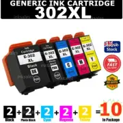 10x 302XL 302 XL Generic Ink Cartridge For Epson Expression XP6000 XP6100