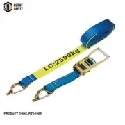 LINQ Ratchet Tie Down 50mm x 9m 2.5T Captive J-Hook