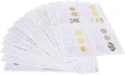 COLLBATH 12 Sheets of Delicate Piping Drawings Paper DIY Cake Decorating Piping Drawings Decorating Practice Tool