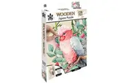 128pc Puzzle Master Kids Children Wooden Jigsaw Puzzle Series 4 Galah 12y+