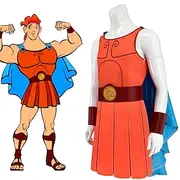 Fairy Tale Superhero Hercules Cosplay Costume Storybook Characters Movie Cosplay for Men's Boys' Kid's Adults' Halloween Carnival World Book Day Performance Ed