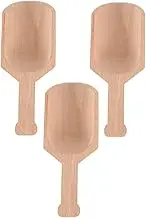 UTHCLO 3Pcs Ergonomic Spoons for Bath Salt and Tea Wear Resistant Kitchen Utensils Beechwood Measuring Scoops