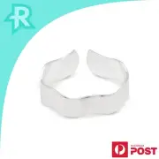 Wave Flat Band Sterling Silver 925 Toe Ring