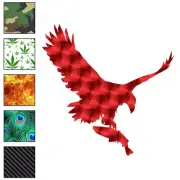 Eagle Fish, Vinyl Decal Sticker, 40 Patterns & 3 Sizes, #6041