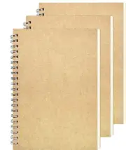 Lot of 45 Blank Spiral Notebook, Soft Cover Sketch Notebook, 7"×5" 100 Pg