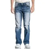 NEW MENS AFFLICTION BLAKE FLEUR LAZARUS JEANS EMBRODERIED SIZE 36