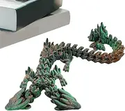 Dragon | Printed Fidget Toys Double Head Toy Dragons - Flexible Articulated Dragon, Movable Joints, Executive Desk Toys for Home Office