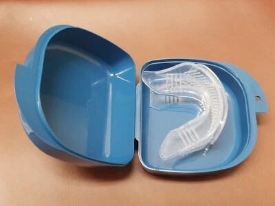 Mouth tray, case and tongue cleaner for 7 LED teeth whitening device