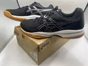 Asics Gel Renma Men's Indoor Court Shoe Black White Size 10 1/2 10.5 New W/ Box