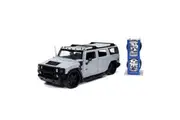 Jada 1:24 Scale Just Trucks Hummer H2 2003 With Extra Wheels Grey Diecast Model