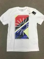 New Adidas Slogan White T-Shirt Climalite