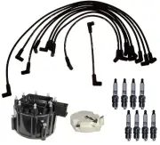 ACDelco Ignition Kit Distributor Rotor Cap Wire Spark Plugs For GMC K3500 V8 5.7