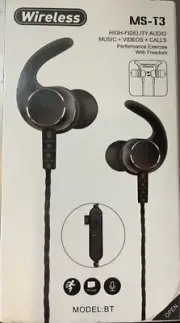 Wireless Fashion Stereo Sports MS-T3 High-Fidelity AUDIO MUSIC+VIDEOS +CALLS