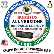 BODHI LINUX 7.0 OS STANDARD, HWE, S76, LEGACY 64BIT USB, DVD LIVE/FULL INSTALL