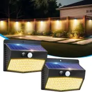 Solar Motion Sensor Outdoor Lights [138 LED/2 Packs] Solar Security Lights Outdo