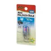 Zilla MINI Halogen Bulb Blue 50W Reptile Terrarium Lamp Light