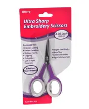 Allary 4.25 Inch Ultra Sharp Embroidery Scissors Purple