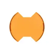 KC Hilites 5208 SlimLite 8" LED Light Shield Amber