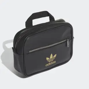 【adidas 愛迪達】BACKPACK MINI PU AIRLINER 皮革 黑色 女款 迷你後背包(FL9626)