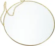 HEATSHAKING Unfinished Glass Painting Craft Blank Round Glass Pendant Chain for Projects Versatile Home Window Decor Sunlight Reflecting Ornament