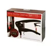 3 Piece Wine Bottle Opener Set Foil Cutter Extra Corkscrew High Quality Tools