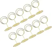 ULTECHNOVO 10pcs Elegant Table Number Holders Stylish Photo Clip Stands for Notes Menus Place Cards Iron Design for Restaurants Offices Events