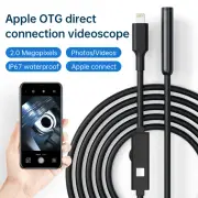 Camera with Light, 1920P HD Borescope with 8 Adjustable LED Lights, with 16.4ft Semi-Rigid Snake Cable, 7.9mm IP67 Water