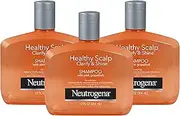 Neutrogena Exfoliating Healthy Scalp Clarify & Shine Shampoo for Oily Hair and Scalp, Anti-Residue Shampoo with Pink Grapefruit, pH-Balanced, Paraben & Phthalate-Free, Color-Safe, 12 Fl Oz (pack of 3)
