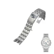 22mm Silver Color Steel Watch Bracelet For Swatch Irony Retrograde YRS402G