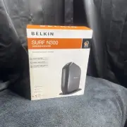 Belkin Share N300 300Mbps Wireless-N MIMO 4-Port Router New
