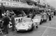 Herbert Linge Ben Pons Porsche 356 695 GS 4 Carrera Abarth GTL - 1961 Old Photo