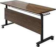 Foldable Conference Table with Open Storage Space for Home or Office Meetings Versatile Desk (47.2x23.6x29.5in)