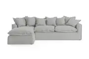 Brosa Palermo Sofa Bed with Chaise (Cloud Grey, Left Chaise)