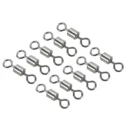 Fishing Barrel Swivels, 100Pcs 88LBS Copper Rolling Terminal Tackle, Black