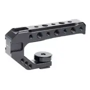 Universal Aluminum DSLR Camera Rig Top Handle Three Cold Shoe Adapter Mount