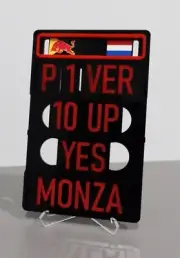 2023 Max Verstappen RED BULL 10 WINS IN A ROW MONZA PIT BOARD (SMALL)