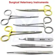 Surgical Veterinary Procedure Instruments Needle Holder Scalpel Handle Forceps