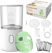 Face Mask Maker with 32Pcs Collagen, DIY Natural Fruit Vegetable Mask, Automatic Face Mask Machine for Eye Chest Hand Neck Skin Care, SPA Facial Skin Care (Rechargeable)