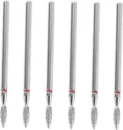 Vaguelly 6pcs Nail Drill Bits for Manicure Cuticle Sealing Grinding Head Bits Replacement Nail Drill Bits for Electric Nail File Set for Home Use